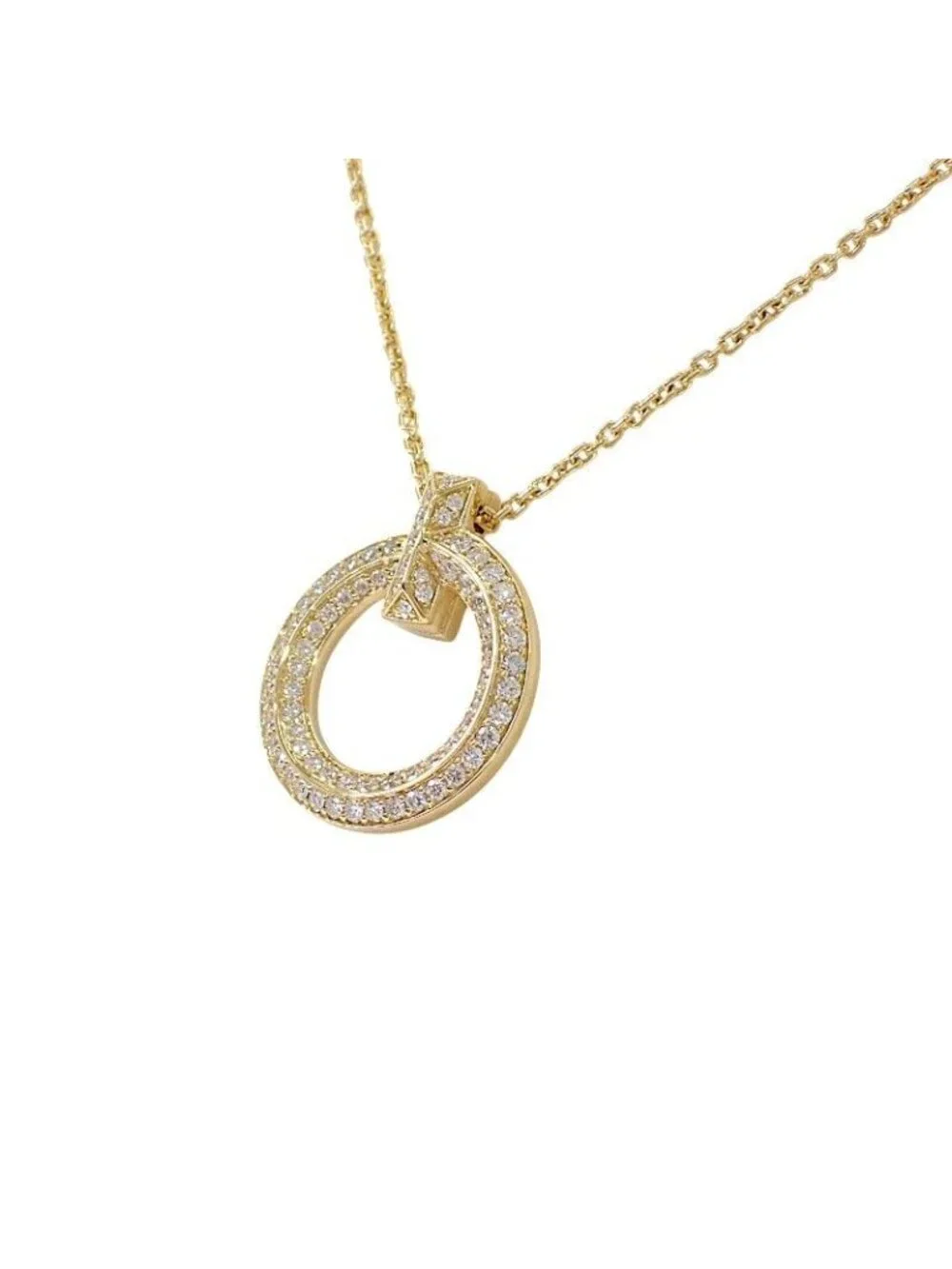 Tiffany & Co T One Circle Pendant Included 18k Gold Diamond